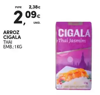 Continente ARROZ CIGALA THAI EMB.: 1 KG promoção
