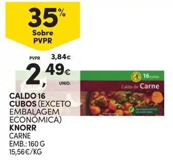 Continente CALDO 16 CUBOS KNORR 160G promoção