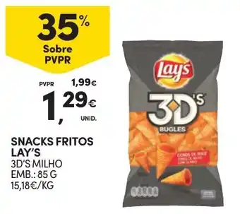 Continente SNACKS FRITOS LAY'S 3D'S MILHO EMB.: 85 G promoção