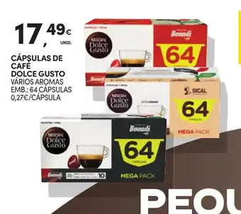 Continente CÁPSULAS DE CAFÉ DOLCE GUSTO VÁRIOS AROMAS EMB.: 64 CÁPSULAS promoção