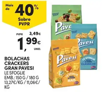 Continente BOLACHAS CRACKERS GRAN PAVESI promoção
