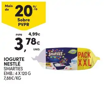 Continente IOGURTE NESTLÉ SMARTIES EMB.: 4 X 120 G promoção