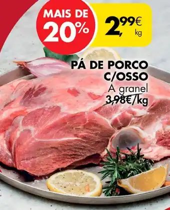 Pingo Doce PÁ DE PORCO C/OSSO A granel promoção