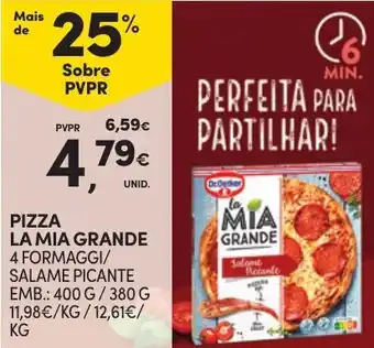 Continente PIZZA LA MIA GRANDE promoção