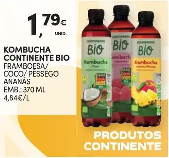 Continente KOMBUCHA CONTINENTE BIO EMB.: 370 ML promoção