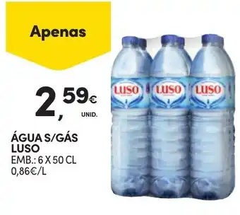 Continente ÁGUA S/GÁS LUSO Emb: 6x50cl promoção