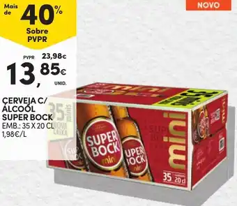 Continente CERVEJA C/ ALCOÓL SUPER BOCK EMB.: 35 X 20 CL promoção