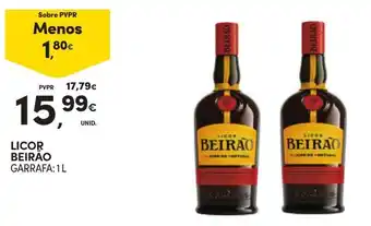 Continente LICOR BEIRAO GARRAFA: 1L promoção