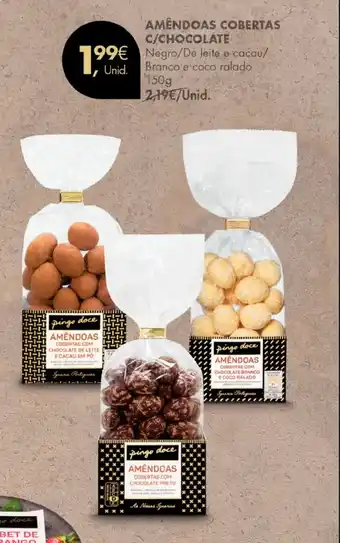 AMENDOAS COBERTAS C/CHOCOLATE 150g