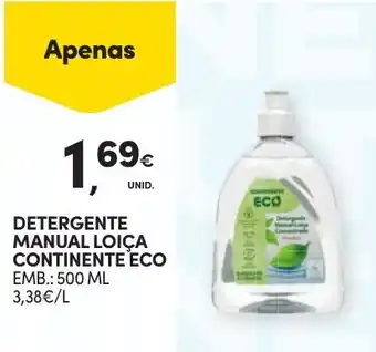 Continente DETERGENTE MANUAL LOIÇA CONTINENTE ECO EMB.: 500 ML promoção