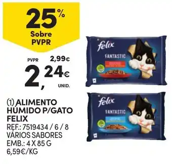 Continente ALIMENTO HUMIDO P/GATO FELIX promoção
