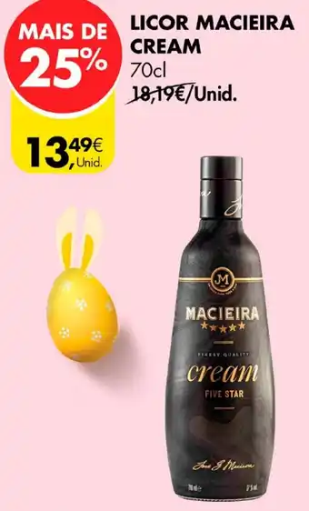 LICOR MACIEIRA CREAM 70cl
