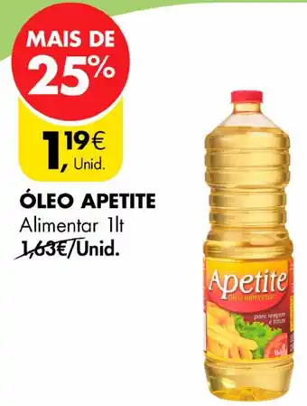 Pingo Doce ÓLEO APETITE Alimentar 1lt promoção