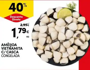 Continente AMÊIJOA VIETNAMITA C/ CASCA CONGELADA KG promoção