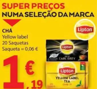 E.Leclerc CHÁ Yellow label 20 Saquetas promoção
