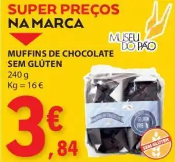 MUFFINS DE CHOCOLATE SEM GLÚTEN 240g