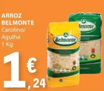 E.Leclerc ARROZ BELMONTE Carolino/ Agulha 1 Kg promoção