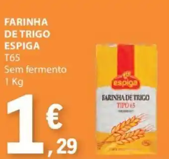 E.Leclerc FARINHA DE TRIGO ESPIGA T65 Sem fermento 1 Kg promoção