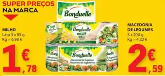 E.Leclerc Bonduelle MILHO lata 3x85g promoção