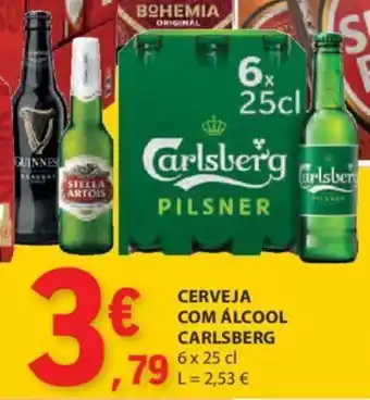 E.Leclerc CERVEJA COM ÁLCOOL CARLSBERG promoção
