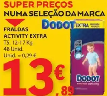 E.Leclerc FRALDAS ACTIVITY EXTRA promoção