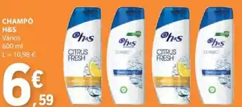 E.Leclerc CHAMPO H&S Vários 600 ml promoção