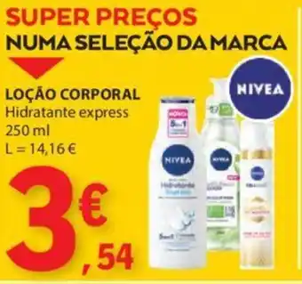E.Leclerc LOÇÃO CORPORAL Hidratante express 250 ml promoção
