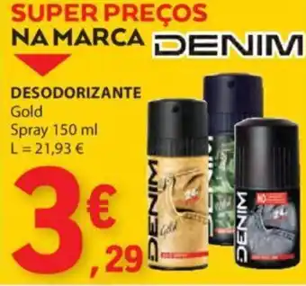E.Leclerc DESODORIZANTE Gold Spray 150 ml promoção