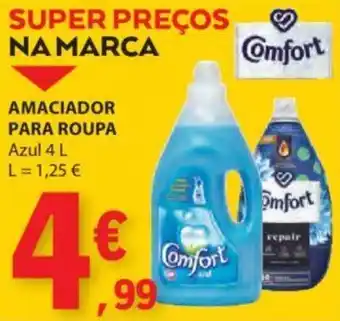 E.Leclerc AMACIADOR PARA ROUPA Azul 4 L promoção