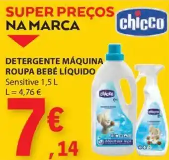 E.Leclerc DETERGENTE MÁQUINA ROUPA BEBÉ LÍQUIDO Sensitive 1,5 L promoção