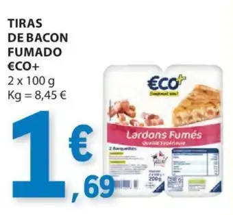 E.Leclerc TIRAS DE BACON FUMADO €CO+ 2x100g promoção
