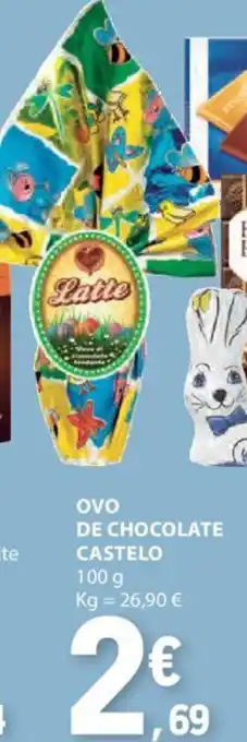 E.Leclerc OVO DE CHOCOLATE CASTELO 100 g promoção