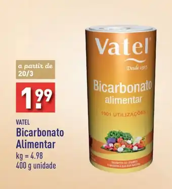 ALDI VATEL Bicarbonato Alimentar 400 g unidade promoção