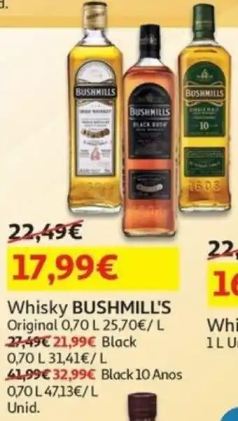 Auchan Whisky BUSHMILL'S Original 0,70 L promoção