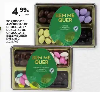 Continente SORTIDO DE AMENDOAS DE CHOCOLATE/ DRAGEIAS DE CHOCOLATE BEM ME QUER EMB.: 235 G promoção