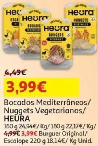 Bocados Mediterrâneos/ Nuggets Vegetarianos/ HEURA 160g