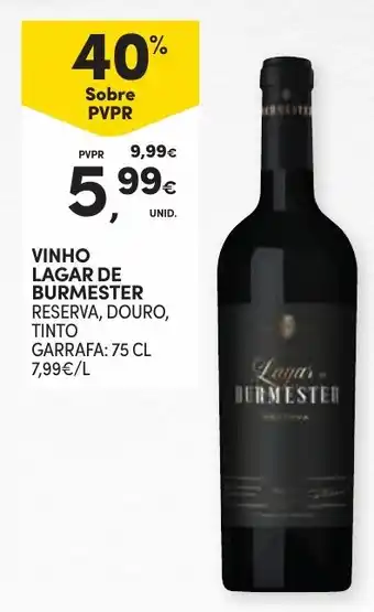 Continente VINHO LAGAR DE BURMESTER GARRAFA: 75 CL promoção