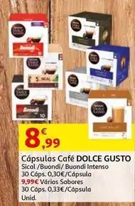 Auchan Dolce gusto - cápsulas café promoção