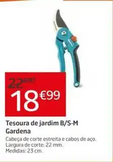 Jardiland Gardena - tesoura de jardim b/s-m promoção