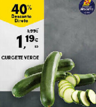 Continente Curgete Verde promoção