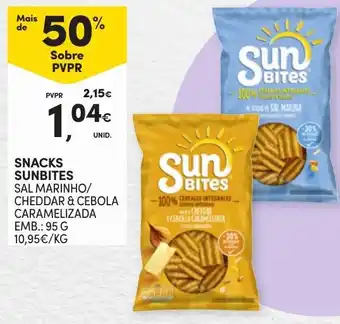 Continente SNACKS SUNBITES EMB.: 95 G promoção