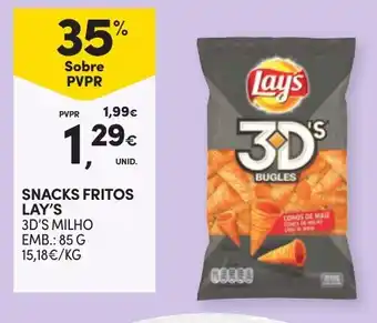 SNACKS FRITOS LAY'S 3D'S MILHO EMB.: 85 G