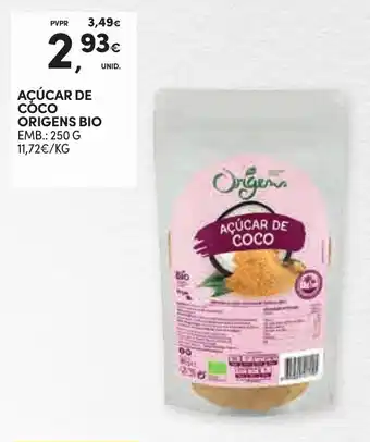 Continente AÇÚCAR DE COCO ORIGENS BIO EMB.: 250 G promoção