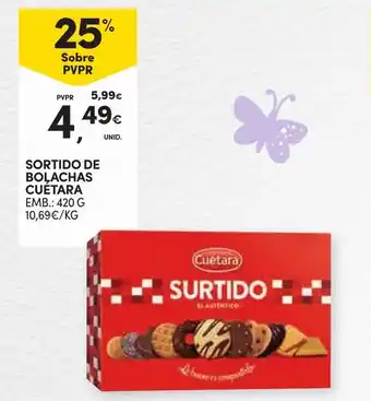 Continente SORTIDO DE BOLACHAS CUETARA EMB.: 420 G promoção