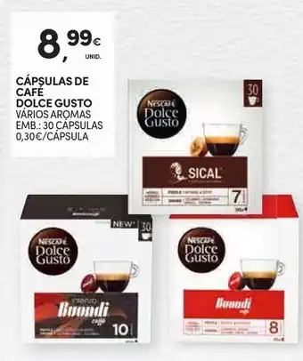 Continente CÁPSULAS DE CAFÉ DOLCE GUSTO VÁRIOS AROMAS EMB.: 30 CÁPSULAS promoção