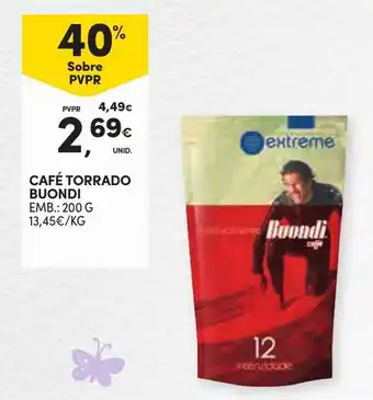 Continente CAFÉ TORRADO BUONDI EMB.: 200 G promoção