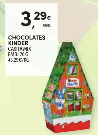 Continente CHOCOLATES KINDER CASITA MIX 76G promoção