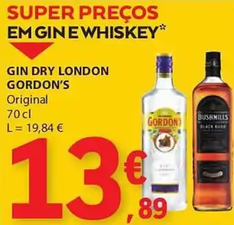 E.Leclerc GIN DRY LONDON GORDON'S Original 70 cl promoção