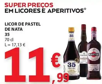 E.Leclerc LICOR DE PASTEL DE NATA 35 70 cl promoção