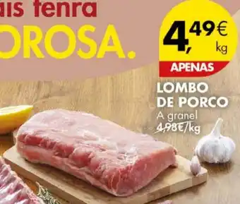 Pingo Doce LOMBO DE PORCO A granel kg promoção